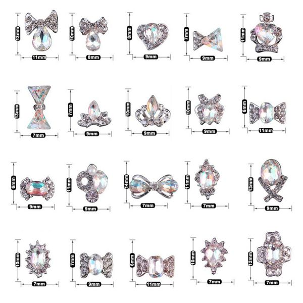 1pcs bowknot crown styles colorful ab shiny nail art rhinestones metal gems charms glass crystal diy 3d nail decor #276297, Silver;gold 
1pcs bowknot crown styles colorful ab shiny nail art rhinestones metal gems charms glass crystal diy 3d nail decor #276297, Silver;gold