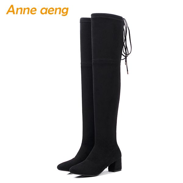 2018 new winter kid suede women over-the-knee boots high heel square toe ladies women shoes black thigh high boots big size
2018 new winter kid suede women over-the-knee boots high heel square toe ladies women shoes black thigh high boots big size