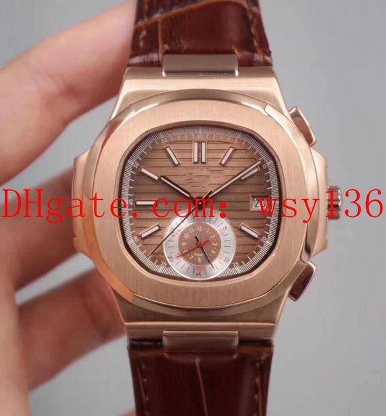 Luxury Nautilus Leather Band Men's Watch Classic Series 40mm 5980R-001 18k Rose Gold Transparent Mechanical Automatic Mens Watches
Luxury Nautilus Leather Band Men's Watch Classic Series 40mm 5980R-001 18k Rose Gold Transparent Mechanical Automatic Mens Watches