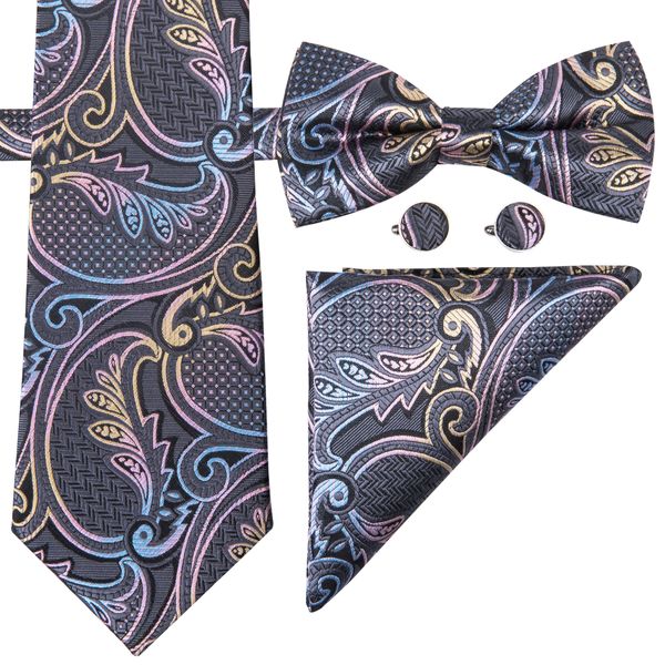 100% silk mens tie designer tienovel paisle tie with bowtie woven with handkerchief cuffs wedding dress fashion lh-0711 d-0454, Black;blue
100% silk mens tie designer tienovel paisle tie with bowtie woven with handkerchief cuffs wedding dress fashion lh-0711 d-0454, Black;blue