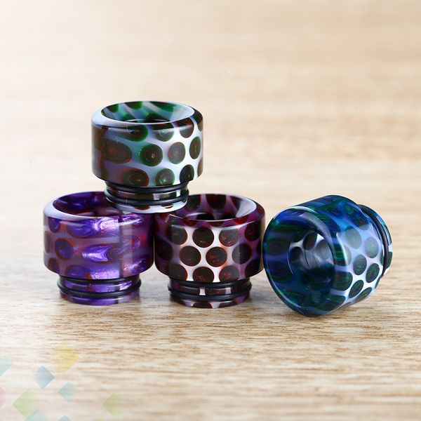 810 Thread Epoxy Resin Wide Bore Drip Tip Mouthpiece Vape Drip Tips for TFV8 TFV12 Prince TFV8 Big Baby Atomizer DHL Free