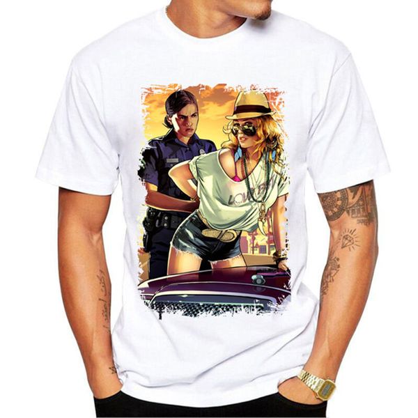 grand theft auto game gta 5 men summer t shirts cool gta5 men tshirt colorful print t-shirt in couples tee shirt funny clothing, White;black
grand theft auto game gta 5 men summer t shirts cool gta5 men tshirt colorful print t-shirt in couples tee shirt funny clothing, White;black