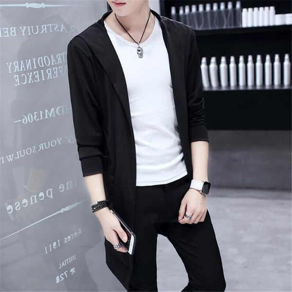 50p korea men mid-long style hooded trench windbreaker ultra thin big collar fashion outwear cloak sunscreen&windproof overcoat, Tan;black
50p korea men mid-long style hooded trench windbreaker ultra thin big collar fashion outwear cloak sunscreen&windproof overcoat, Tan;black