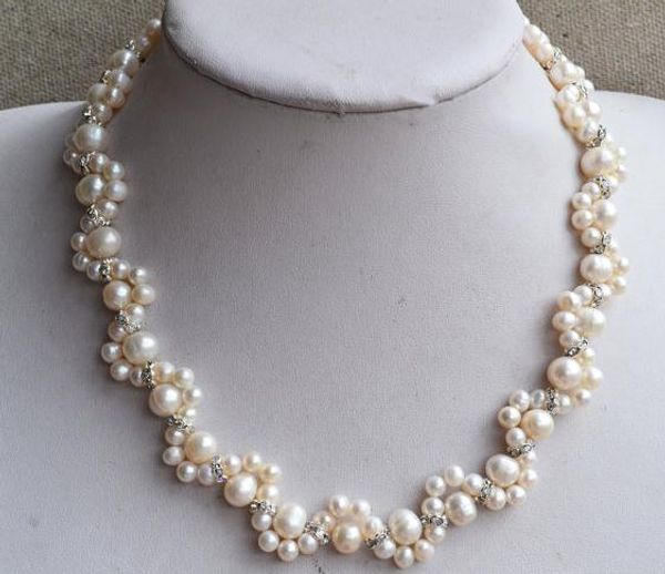 new arriver pearl jewellery,white rhinestone 16inches 5-9mm natural freshwater pearl necklace,bridesmaid wedding women gift, Black
new arriver pearl jewellery,white rhinestone 16inches 5-9mm natural freshwater pearl necklace,bridesmaid wedding women gift, Black