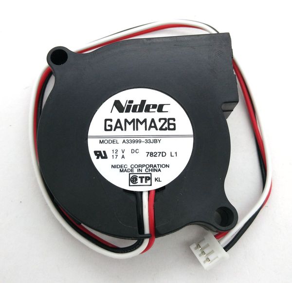Оригинальный NIDEC GAMMA26 A33999-33JBY 5015 12 в 0.17 A turbo вентилятор охлаждения проектора
Оригинальный NIDEC GAMMA26 A33999-33JBY 5015 12 в 0.17 A turbo вентилятор охлаждения проектора