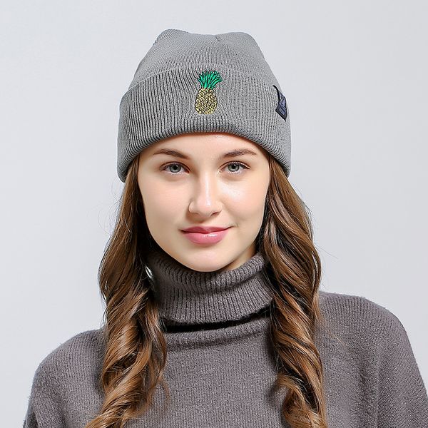 fashion pineapple pattern embroidery beanies hats for men women autumn winter outdoor warm knitted skullies hat caps bonnet cap
fashion pineapple pattern embroidery beanies hats for men women autumn winter outdoor warm knitted skullies hat caps bonnet cap