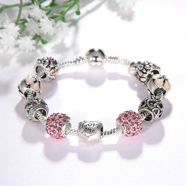 sale silver charm bracelet for women diy jewelry original bead bracelet gift, Golden;silver
sale silver charm bracelet for women diy jewelry original bead bracelet gift, Golden;silver