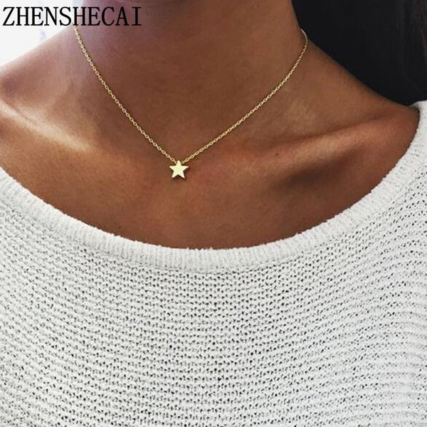 2018 new women choker gold silver star heart chain heart choker necklace kolye bijoux collares mujer collier femme a49
2018 new women choker gold silver star heart chain heart choker necklace kolye bijoux collares mujer collier femme a49