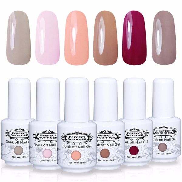 perfect summer gel nail polish led uv soak off nail gel polish long lasting 6 piece 8ml varnish, Red;pink
perfect summer gel nail polish led uv soak off nail gel polish long lasting 6 piece 8ml varnish, Red;pink