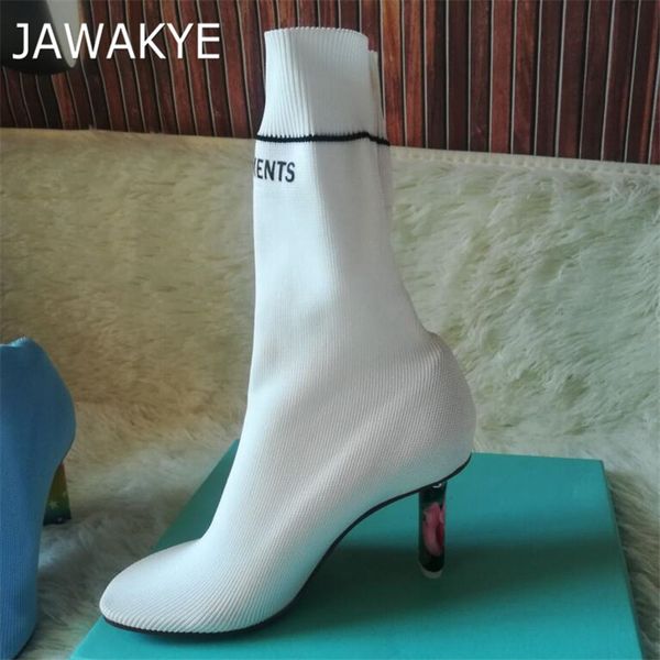 2018 new white design lighter inpired strange heel sock boots woman high heel shoes women blue beige stretch boots, Black
2018 new white design lighter inpired strange heel sock boots woman high heel shoes women blue beige stretch boots, Black