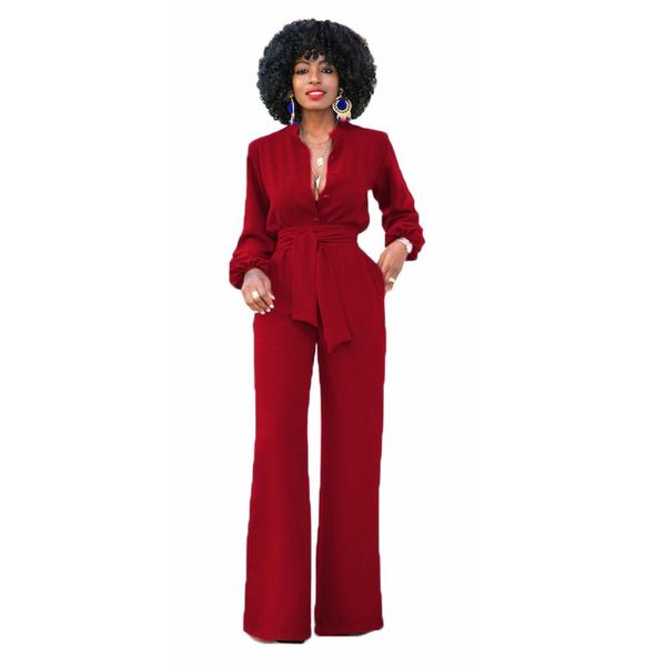 stand collar eleoffice jumpsuits women long sleeve solid belt work jumpsuit rompers single-breasted loose wide leg pants, Black;white
stand collar eleoffice jumpsuits women long sleeve solid belt work jumpsuit rompers single-breasted loose wide leg pants, Black;white