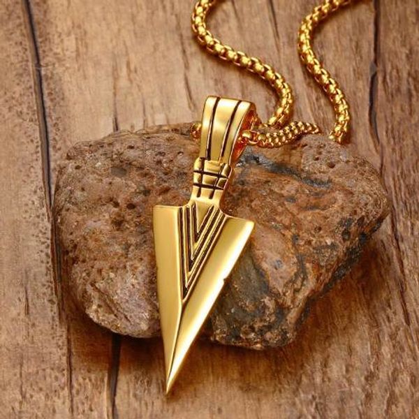 striking men's vintage spearhead arrowhead pendant necklace for men special surf bike chocker stainless steel jewelry, Silver
striking men's vintage spearhead arrowhead pendant necklace for men special surf bike chocker stainless steel jewelry, Silver