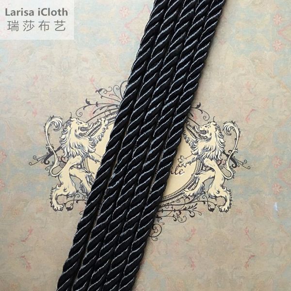 black rope three strands of cord for sofa cushion cover table runner accessories 6 mm diameter sell by 5 meters per bale, Black;white
black rope three strands of cord for sofa cushion cover table runner accessories 6 mm diameter sell by 5 meters per bale, Black;white