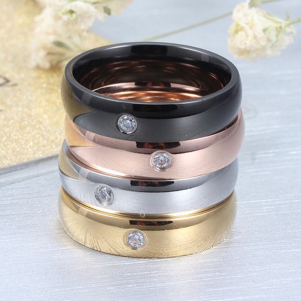 wedding ring 5mm classic black/18k gold/rose gold stainless steel wedding ring with cz for men and women size 5-9 in usa and europe, Slivery;golden
wedding ring 5mm classic black/18k gold/rose gold stainless steel wedding ring with cz for men and women size 5-9 in usa and europe, Slivery;golden