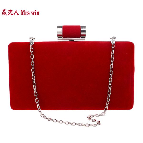 

mrs win 2017 suede evening bag evening bag with a metallic women's banquet handbag day clutch female yhb41