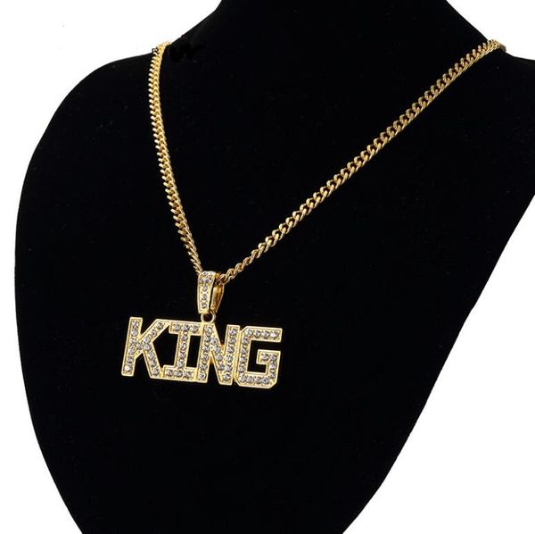 men hip hop full rhinestone letter king shape pendants necklaces bling bling iced out cuban link chain necklace men jewelry christmas gift, Silver
men hip hop full rhinestone letter king shape pendants necklaces bling bling iced out cuban link chain necklace men jewelry christmas gift, Silver