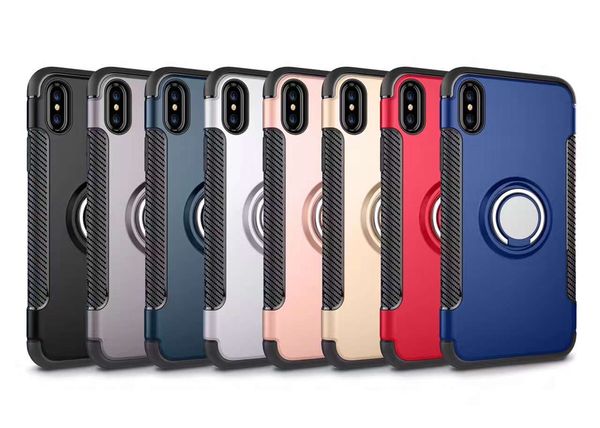 Гибридный TPU + PC 2-в-1 броне чехол противоударный Случаи 360 Кольцо держатель подстав
Гибридный TPU + PC 2-в-1 броне чехол противоударный Случаи 360 Кольцо держатель подстав