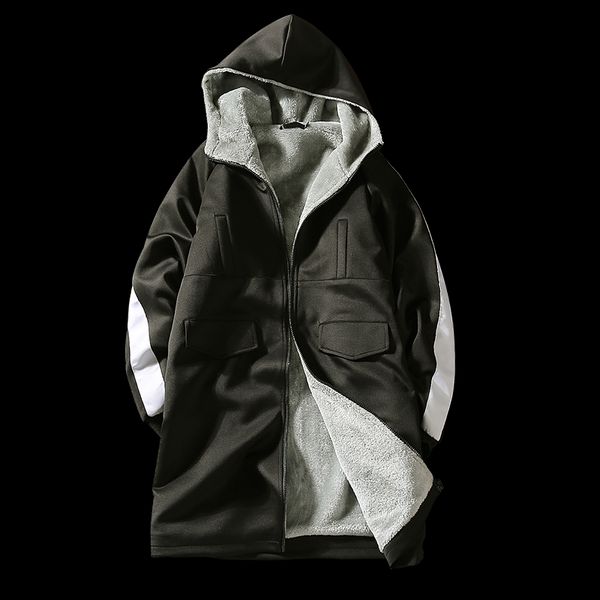 winter clothing new men's fashion business leisure loose long cotton stitching and fleece thickening windbreaker, Tan;black
winter clothing new men's fashion business leisure loose long cotton stitching and fleece thickening windbreaker, Tan;black