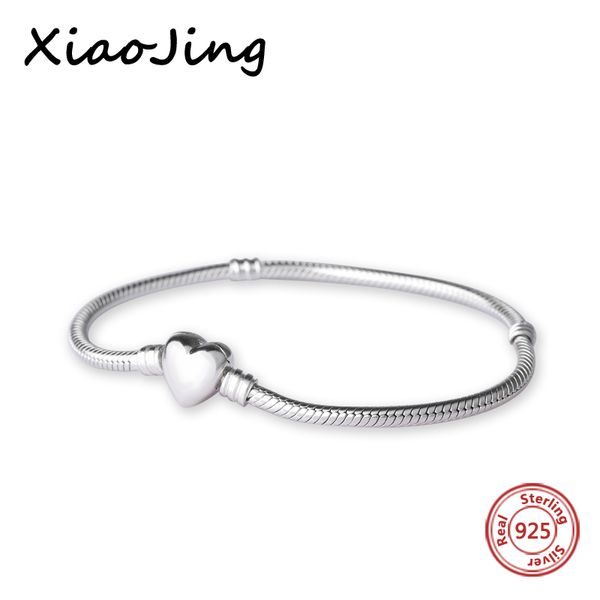 classic 100% 925 silver charms beads chain original bracelets & necklaces love heart jewelry snake chain women gift, Golden;silver
classic 100% 925 silver charms beads chain original bracelets & necklaces love heart jewelry snake chain women gift, Golden;silver