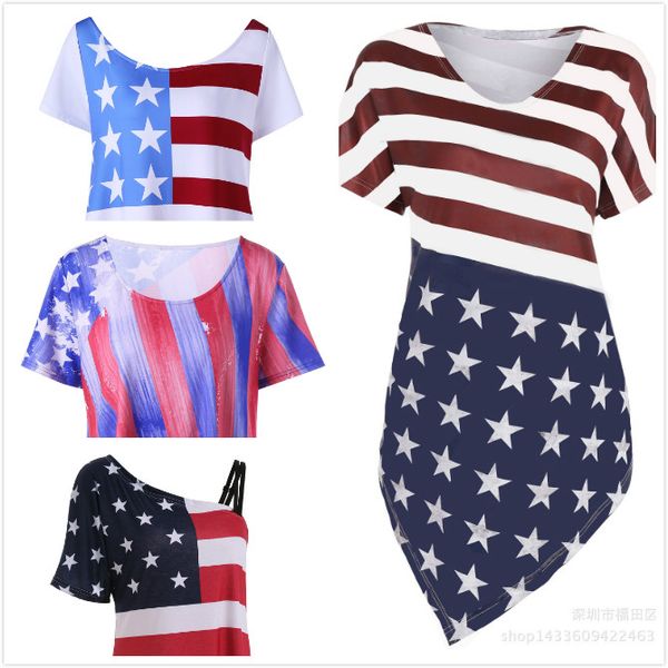 4styles summer women s clothing plus size tshirts american flags red striped short sleeve off shoulder women clothes fashion maternity, White
4styles summer women s clothing plus size tshirts american flags red striped short sleeve off shoulder women clothes fashion maternity, White