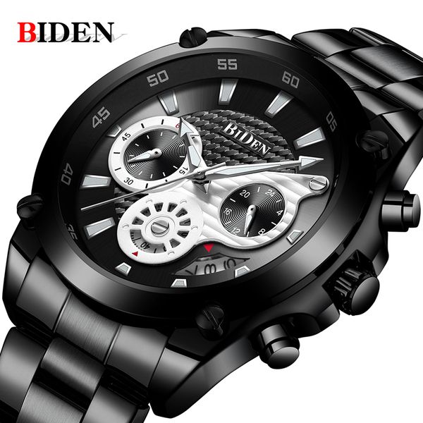 biden men watch business quartzwatch sport clock fashion stainlesssteel wristwatch men erkek kol saati, Slivery;brown
biden men watch business quartzwatch sport clock fashion stainlesssteel wristwatch men erkek kol saati, Slivery;brown