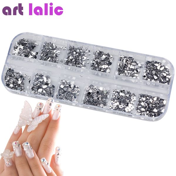 1 case 12 mix crystal rhinestones nail art tips crystal glue diy glitter studs designs manicure transparent mixed size 3d stones, Silver;gold
1 case 12 mix crystal rhinestones nail art tips crystal glue diy glitter studs designs manicure transparent mixed size 3d stones, Silver;gold