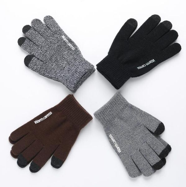 new luxury anti-skid capacity touch screen knitted gloves thicken warm winter driving gloves five fingers gloves, Blue;gray
new luxury anti-skid capacity touch screen knitted gloves thicken warm winter driving gloves five fingers gloves, Blue;gray