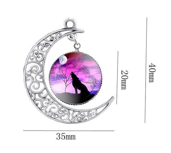 totem wolf glass cabochon moon time gemstone necklace chains silver animal models fashion jewelry for women gifts 8 colors
totem wolf glass cabochon moon time gemstone necklace chains silver animal models fashion jewelry for women gifts 8 colors