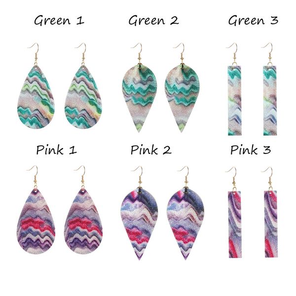 1pair boho pu leather water drop leaves rectangle dangle earrings glitter sequins rainbow drop earring for women shining jewelry, Silver
1pair boho pu leather water drop leaves rectangle dangle earrings glitter sequins rainbow drop earring for women shining jewelry, Silver