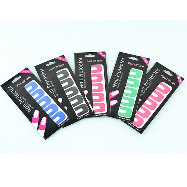 10pcs/set new peel off tape for nail art polish paint sticker manicure tool anti overflow stick u type oil spill protector nail, Black
10pcs/set new peel off tape for nail art polish paint sticker manicure tool anti overflow stick u type oil spill protector nail, Black