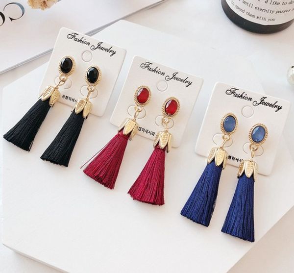 gemstone leaf tassel earrings drop cotton tassel dangle earrings cotton thread multi color fringe thread dangle earrings, Silver
gemstone leaf tassel earrings drop cotton tassel dangle earrings cotton thread multi color fringe thread dangle earrings, Silver