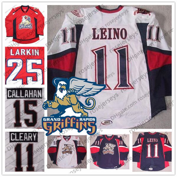 ahl grand rapids griffins #15 mitch callahan 8 anthony mantha 11 daniel cleary ville leino red navy blue white vintage hockey jerseys s-4xl, Black;red
ahl grand rapids griffins #15 mitch callahan 8 anthony mantha 11 daniel cleary ville leino red navy blue white vintage hockey jerseys s-4xl, Black;red