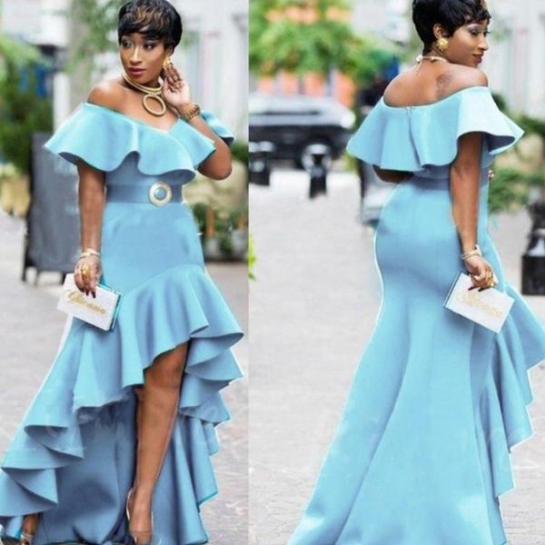 saudi arabic sky blue prom dresses 2018 ruffles off the shoulder high low evening gowns zipper back women party dress vestidos, Black
saudi arabic sky blue prom dresses 2018 ruffles off the shoulder high low evening gowns zipper back women party dress vestidos, Black