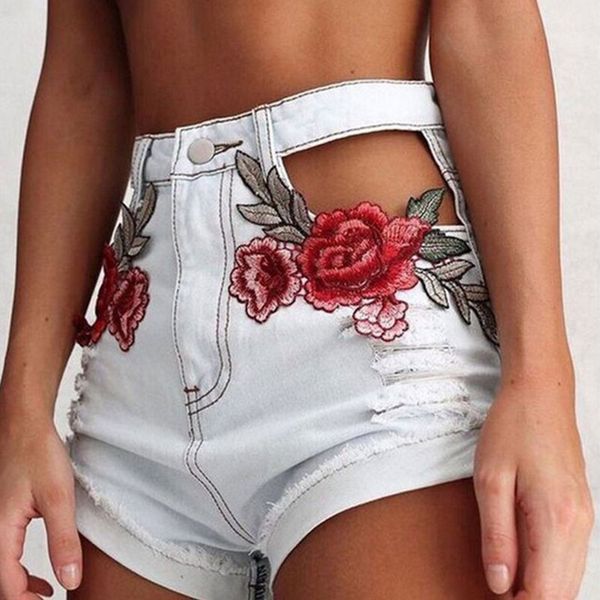 floral embroidery ripped denim shorts women cross embroidered high waist shorts jeans cut out summer 6q1706, White;black
floral embroidery ripped denim shorts women cross embroidered high waist shorts jeans cut out summer 6q1706, White;black