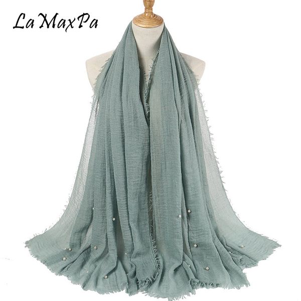 lamaxpa soft wrinkle hijab for women cotton head scarf with acrylic pearl femme echarpe mujer bufanda lady breathable hijab
lamaxpa soft wrinkle hijab for women cotton head scarf with acrylic pearl femme echarpe mujer bufanda lady breathable hijab
