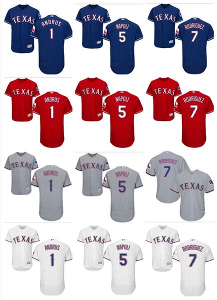 custom men women youth majestic rangers jersey #1 elvis andrus 5 mike napoli 7 ivan rodriguez home blue red white kids baseball jerseys, Blue;black
custom men women youth majestic rangers jersey #1 elvis andrus 5 mike napoli 7 ivan rodriguez home blue red white kids baseball jerseys, Blue;black