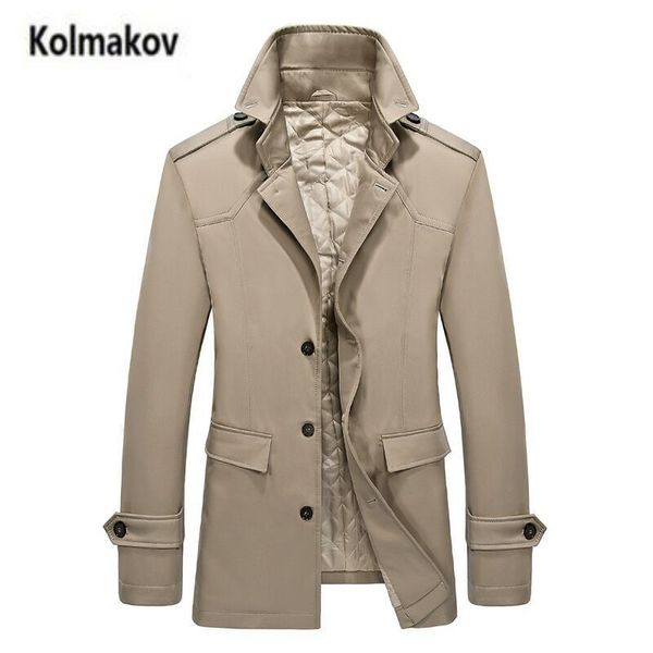 kolmakov 2017 new autumn fashion single breasted men's cotton trench coat,men jacket coat.thick windbreaker,full size -3xl, Tan;black
kolmakov 2017 new autumn fashion single breasted men's cotton trench coat,men jacket coat.thick windbreaker,full size -3xl, Tan;black