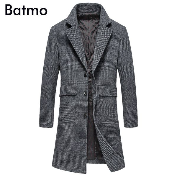 batmo 2018 new arrival winter wool plaid smart casual thicked trench coat men,men's long jackets ,plus-size 99820, Black
batmo 2018 new arrival winter wool plaid smart casual thicked trench coat men,men's long jackets ,plus-size 99820, Black