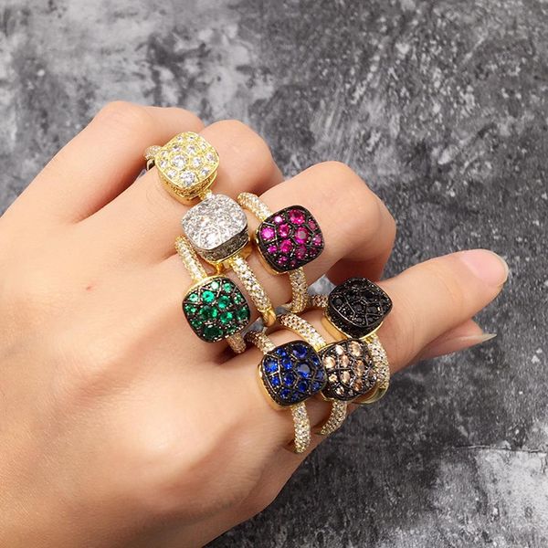 2020 trendy micro zircon diamond honeycomb color diamond ring gold rim wedding rings designer jewelry womens rings, Silver
2020 trendy micro zircon diamond honeycomb color diamond ring gold rim wedding rings designer jewelry womens rings, Silver