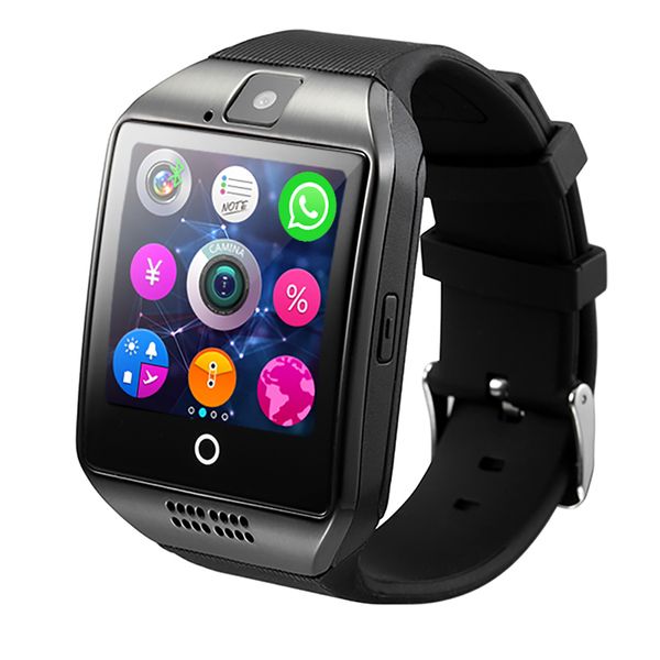 

1pcs Q18 Passometer Smart watch with Touch Screen camera Support TF card Bluetooth smartwatch for Android IOS PhoneWith Box