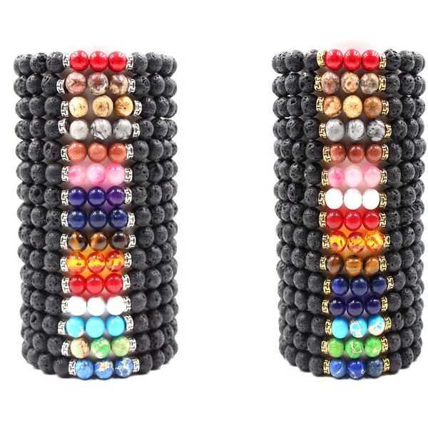 8mm Black Lava Stone Beads Essential Oil Perfume Diffuser Bracelet Chakra Stone Beads Bracelet Gold/Silver Metal Stretch Yoga Jewelry
8mm Black Lava Stone Beads Essential Oil Perfume Diffuser Bracelet Chakra Stone Beads Bracelet Gold/Silver Metal Stretch Yoga Jewelry