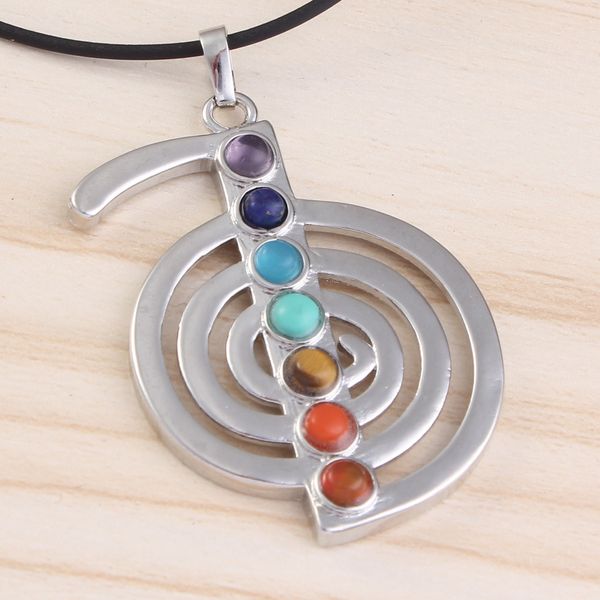 xinshangmie sliver plated chakra symbol pendant 7 reiki healing energy stone yoga charm jewelry, Black
xinshangmie sliver plated chakra symbol pendant 7 reiki healing energy stone yoga charm jewelry, Black