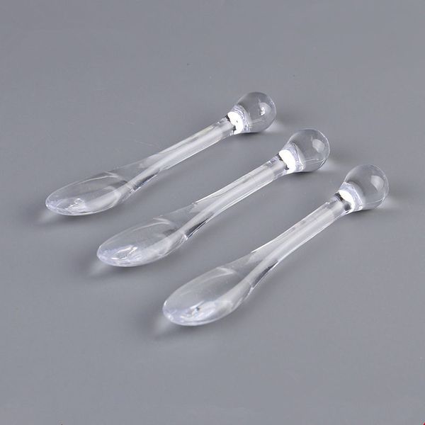 mini acrylic facial transparent mask stick spoon diy eye cream mixing spatulas scoop makeup cosmetic tools f573
mini acrylic facial transparent mask stick spoon diy eye cream mixing spatulas scoop makeup cosmetic tools f573