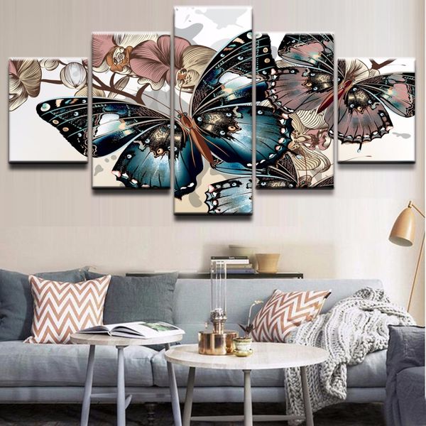 hd prints canvas paintings wall art home decor 5 pieces animal butterfly modern pictures decorative living room
hd prints canvas paintings wall art home decor 5 pieces animal butterfly modern pictures decorative living room