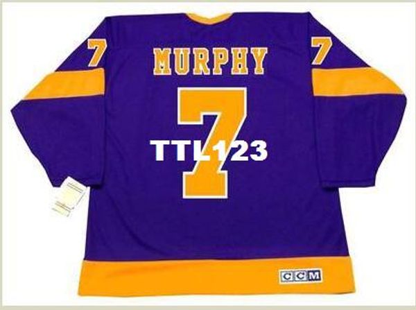men #7 mike murphy los angeles kings 1977 ccm vintage away home hockey jersey or custom any name or number retro jersey, Black;red 
men #7 mike murphy los angeles kings 1977 ccm vintage away home hockey jersey or custom any name or number retro jersey, Black;red