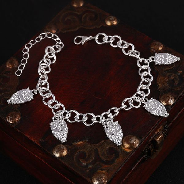hesiod cute owl charm bracelets bangles for women link chain animal pendant bracelet anklet summer jewelry, Golden;silver
hesiod cute owl charm bracelets bangles for women link chain animal pendant bracelet anklet summer jewelry, Golden;silver