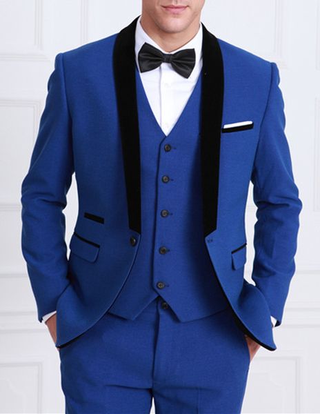 black shawl lapel blue slim fit one button men suits 3 pieces (jacket+pants+vest) groomsman suits for wedding groom tuxedos, Black;gray
black shawl lapel blue slim fit one button men suits 3 pieces (jacket+pants+vest) groomsman suits for wedding groom tuxedos, Black;gray