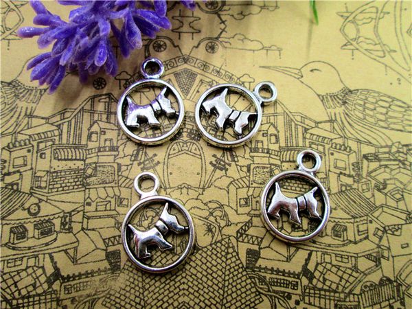 75pcs--dog charms, antique tibetan silver lovely dog pendants charm, adorable baby dog, diy supplies 21x15mm, Bronze;silver
75pcs--dog charms, antique tibetan silver lovely dog pendants charm, adorable baby dog, diy supplies 21x15mm, Bronze;silver