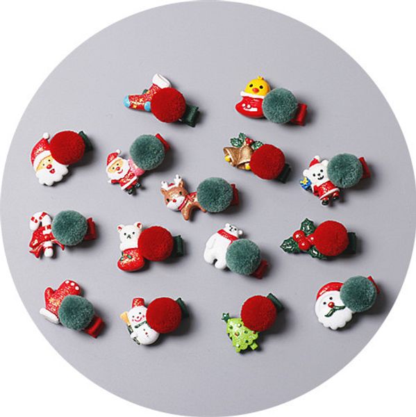 christmas baby barrette hair accessories cartoon santa wapiti tree snowman santa hair clips girls pom ball hairpins, Slivery;white
christmas baby barrette hair accessories cartoon santa wapiti tree snowman santa hair clips girls pom ball hairpins, Slivery;white