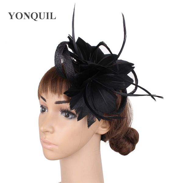 vintage black feather flower sinamay fascinator headwear colorful mesh race show hair accessories millinery cocktail hats myq068
vintage black feather flower sinamay fascinator headwear colorful mesh race show hair accessories millinery cocktail hats myq068